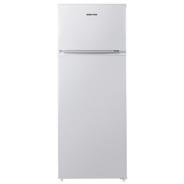 United Ψυγείο Δίπορτο 210lt Υ143xΠ55xΒ55εκ. Λευκό UDW-1437E